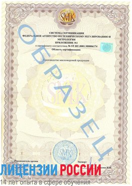 Образец сертификата соответствия (приложение) Кантемировка Сертификат ISO 22000